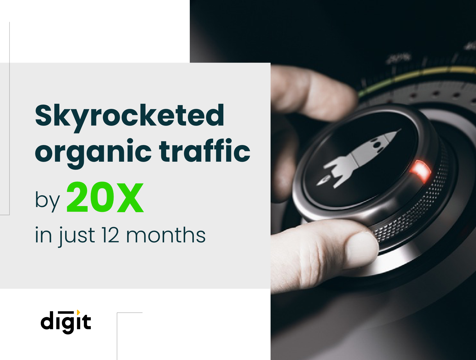 Case study of 20X organic traffic growth by digital marketing company Noboru World
