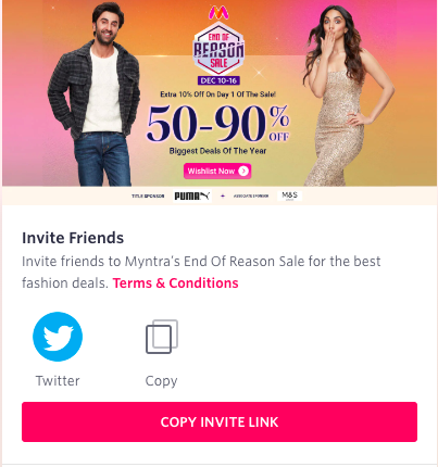 myntra's direct response marketing