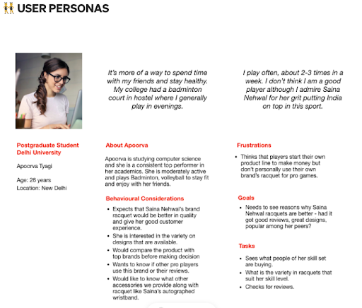 user persona example