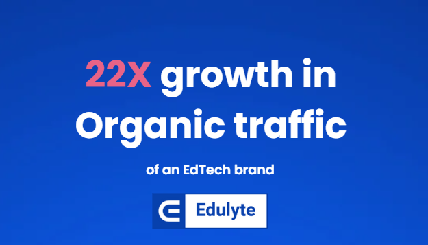 22x growth in organic traffic