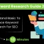 Guide to Keyword Research for SEO in 10 Minutes